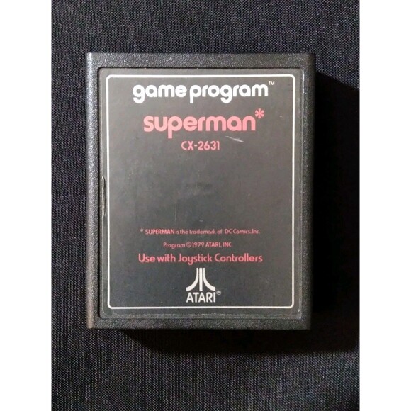 Superman (Atari 2600, 1979) Text Label - Picture 2 of 7
